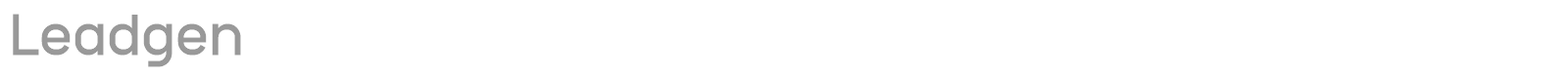 Leadgen font preview