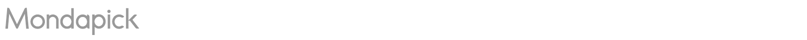 Mondapick font preview