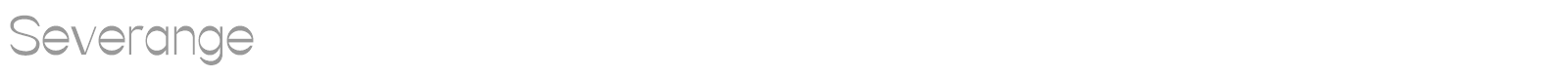 Severange font preview