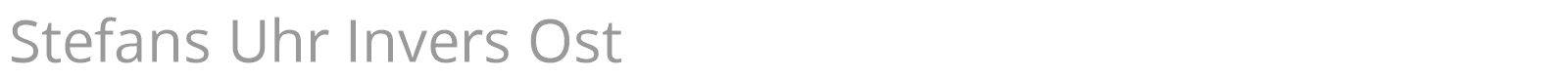 Stefans Uhr font preview