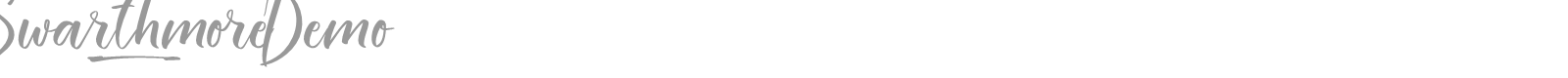 Swarthmore font preview