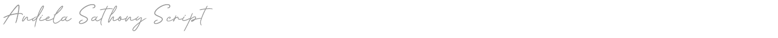 Andiela Sathony Script font preview