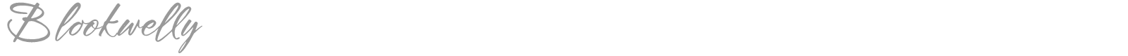 Blookwelly font preview
