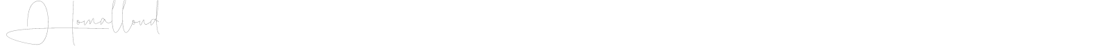 Homallond font preview
