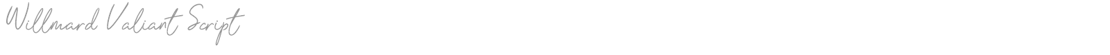 Willmard Valiant Script font preview