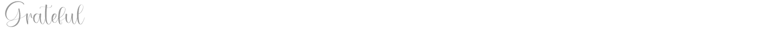 Grateful font preview