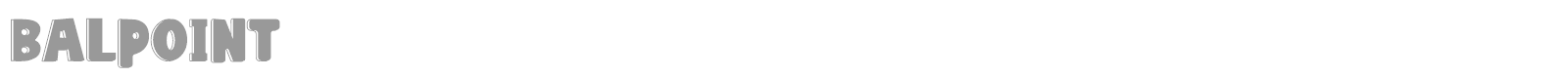 Balpoint font preview