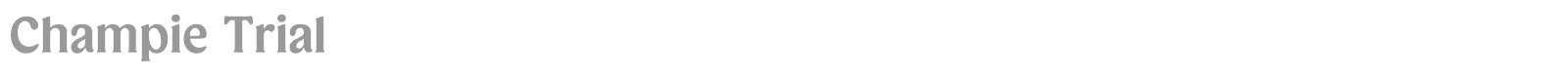 Champie font preview