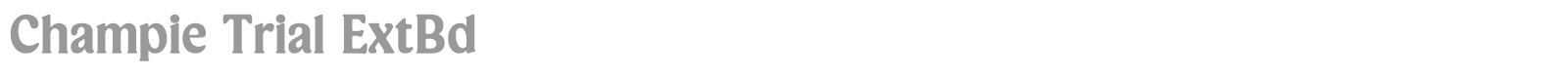 Champie font preview