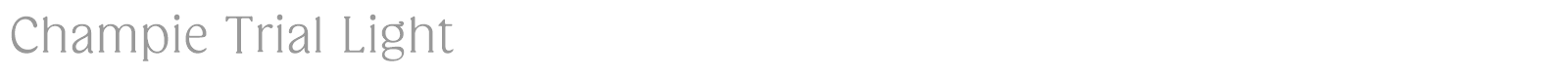 Champie font preview