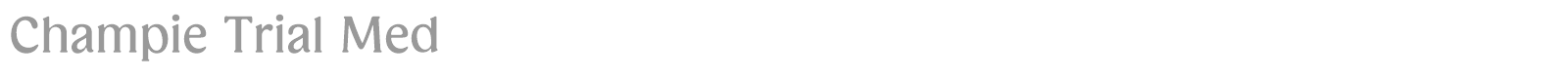 Champie font preview