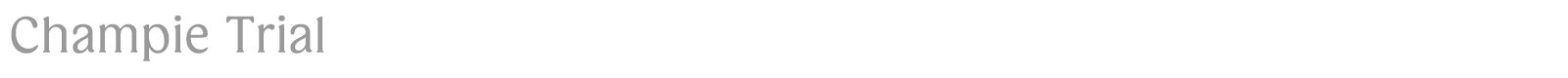 Champie font preview
