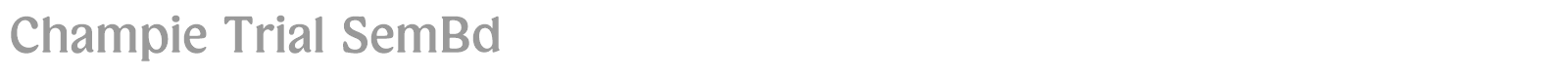 Champie font preview