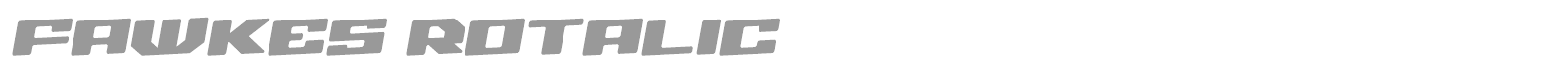 Fawkes font preview
