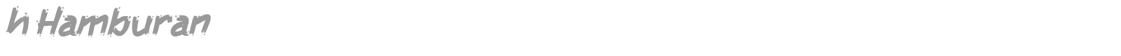 h Hamburan font preview
