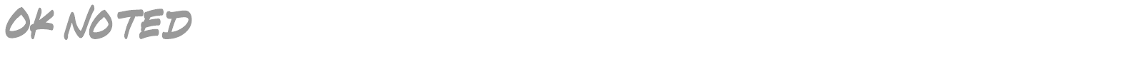 Ok Noted font preview