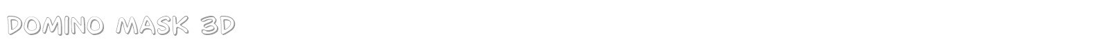 Domino Mask font preview