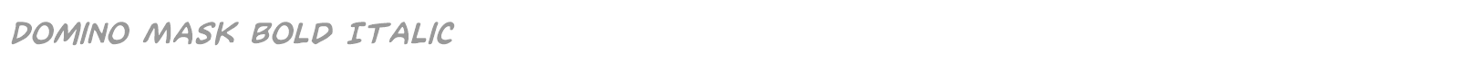 Domino Mask font preview