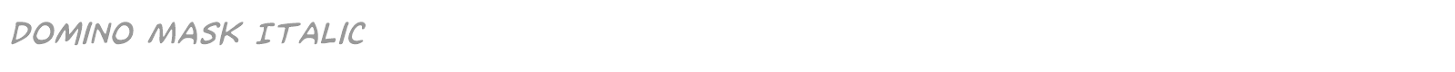 Domino Mask font preview