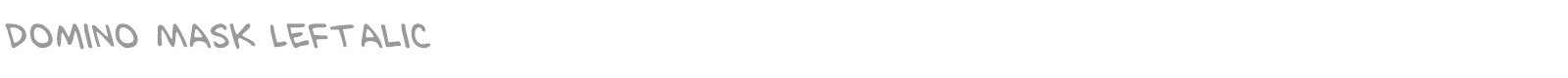 Domino Mask font preview