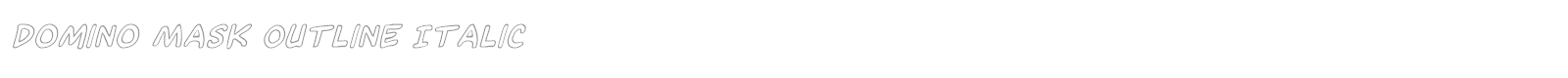 Domino Mask font preview