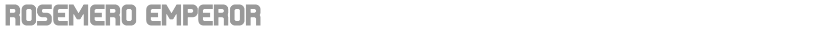 Rosemero Emperor font preview