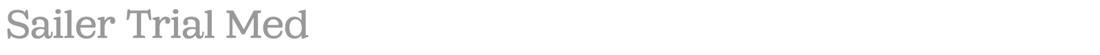 Sailer font preview