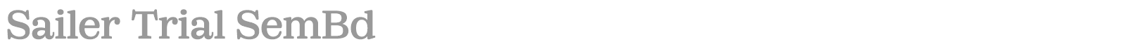 Sailer font preview