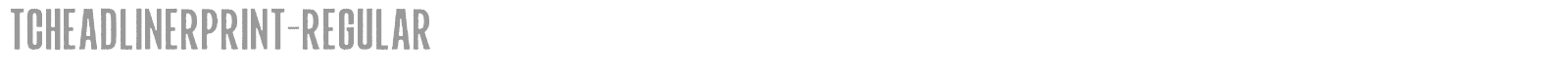 TC Headliner Print font preview