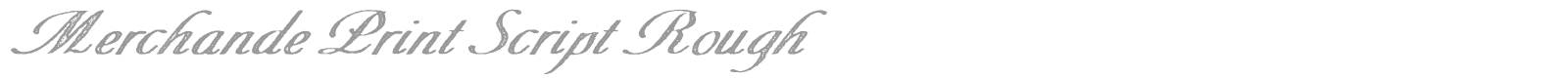 Merchande Print Script font preview