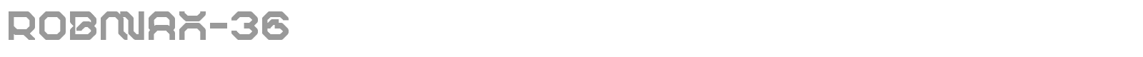 Robmax-36 font preview