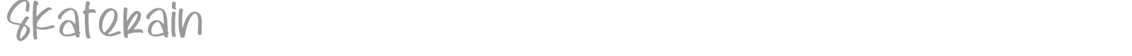 Skaterain font preview