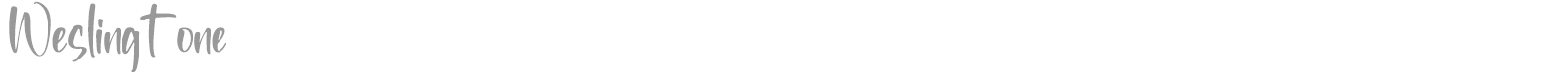 Weslingtone font preview