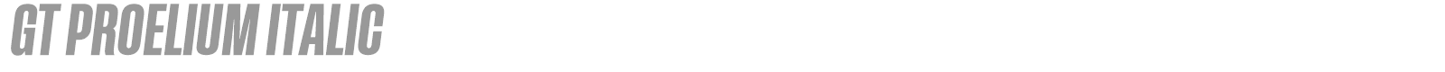 GT Proelium font preview