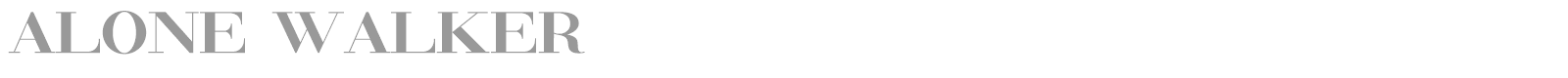 Alone Walker font preview