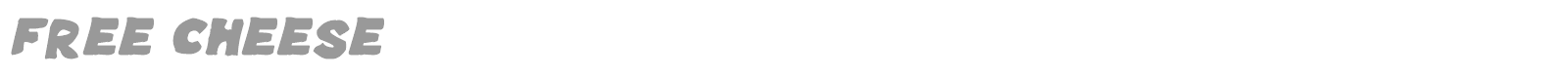 Free Cheese font preview
