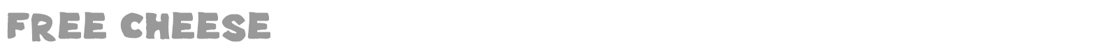 Free Cheese font preview