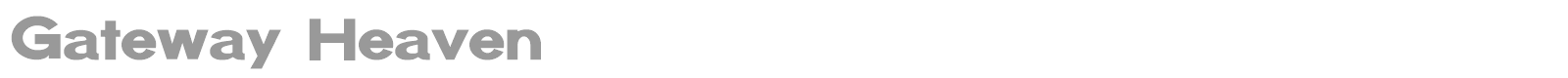 Gateway Heaven font preview