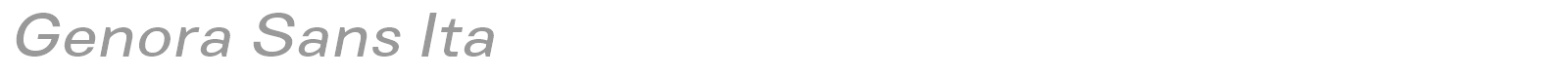 Genora Sans font preview