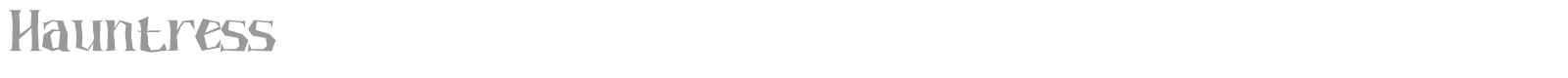 Hauntress font preview