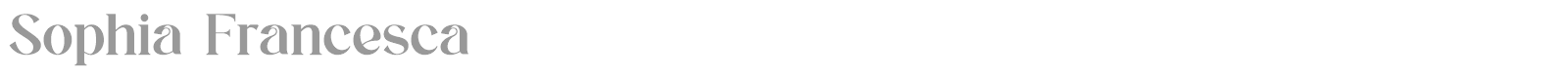 Sophia Francesca font preview