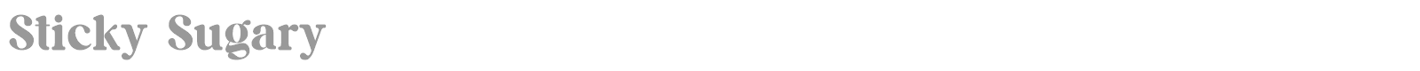 Sticky Sugary font preview