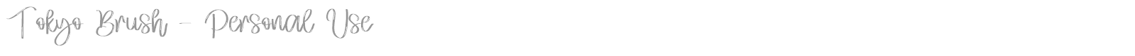 Tokyo Brush font preview