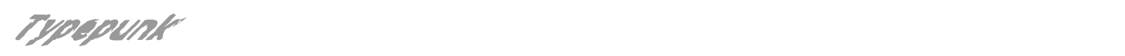 Typepunk font preview