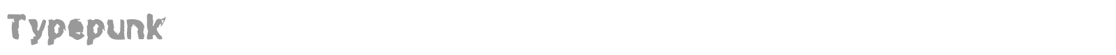 Typepunk font preview