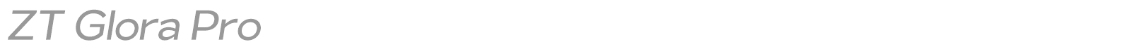 ZT Glora Pro font preview