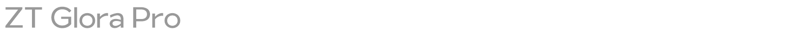 ZT Glora Pro font preview