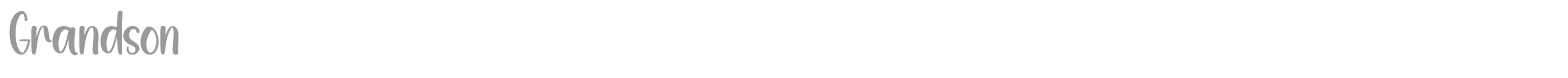 Grandson font preview