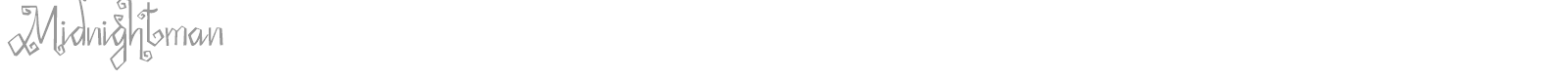Midnightman font preview