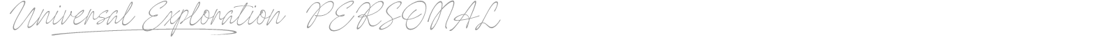 Universal Exploration font preview